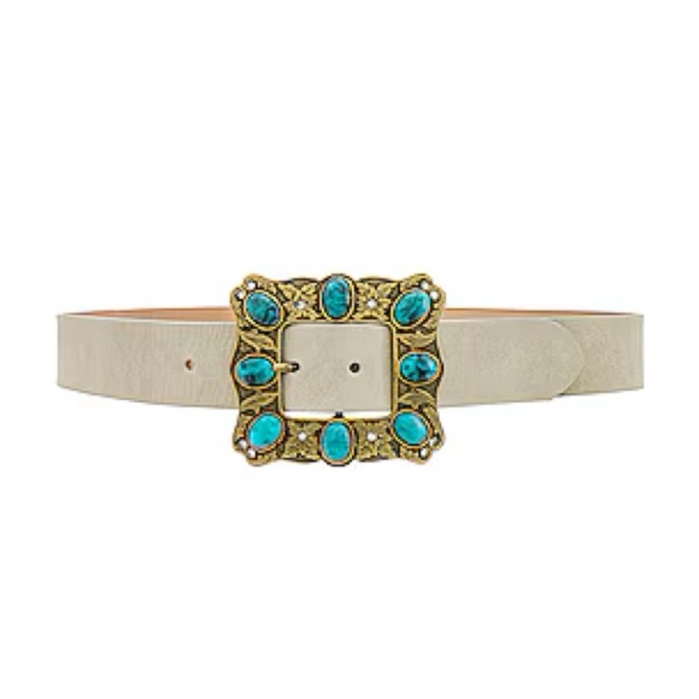 Streets Ahead Dacey Belt in Bone| XS